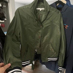 Veronica Beard olive bomber jacket, size 6 / medium